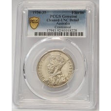 AUSTRALIA 1934/5 . FLORIN . CENTENARY . PCGS GENUINE